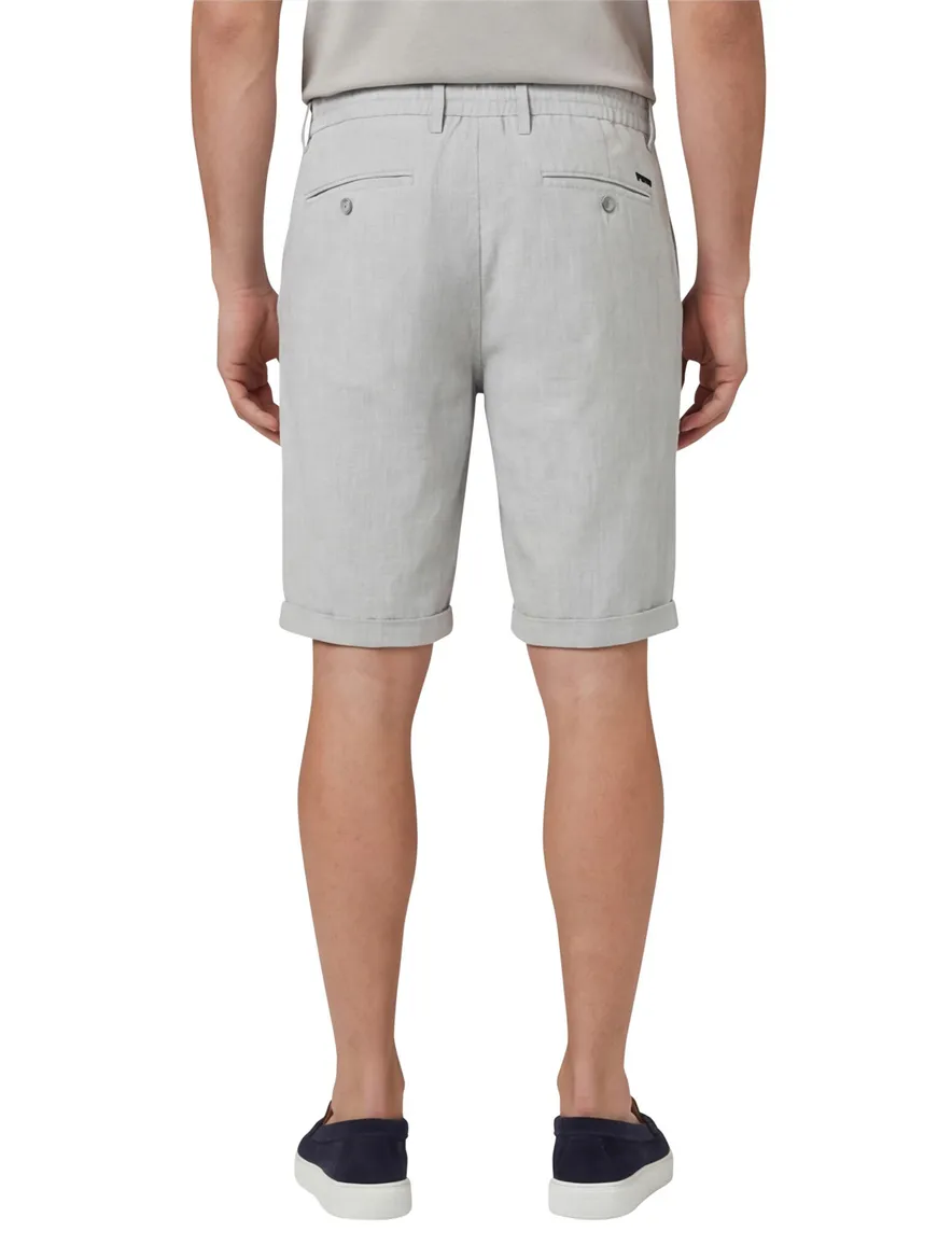 NZA korte broek geprint grijs normale fit