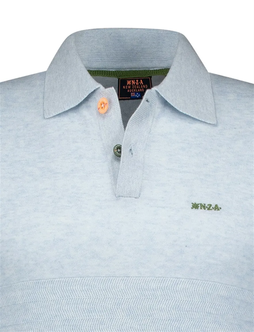 New Zealand poloshirt korte mouw lichtblauw