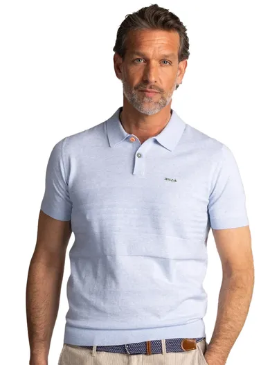 New Zealand New Zealand poloshirt korte mouw lichtblauw