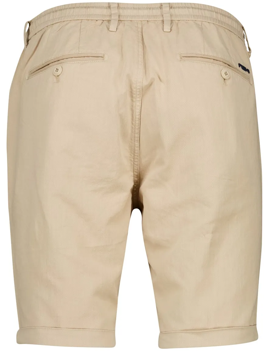 NZA bermuda bruin regular fit effen