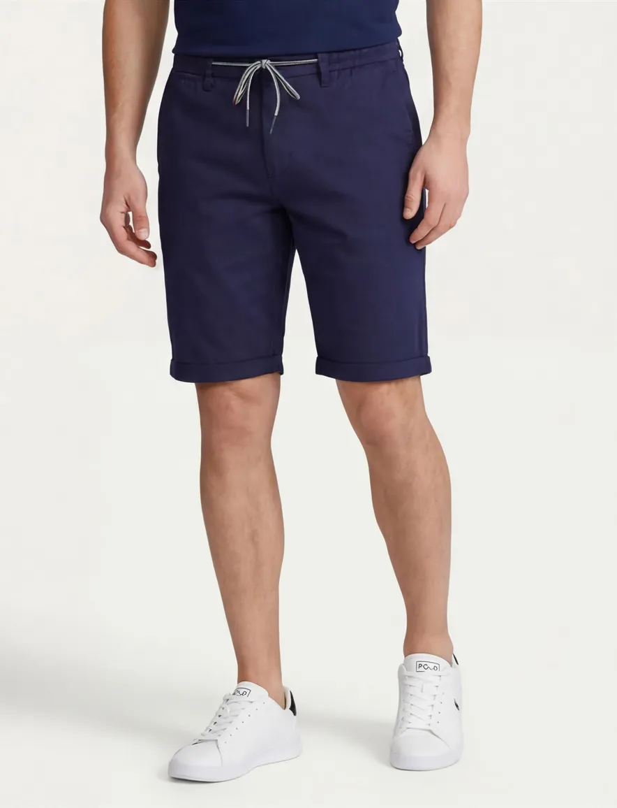 Nza the bankers korte broek donkerblauw