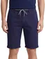 Nza the bankers korte broek effen donkerblauw normale fit