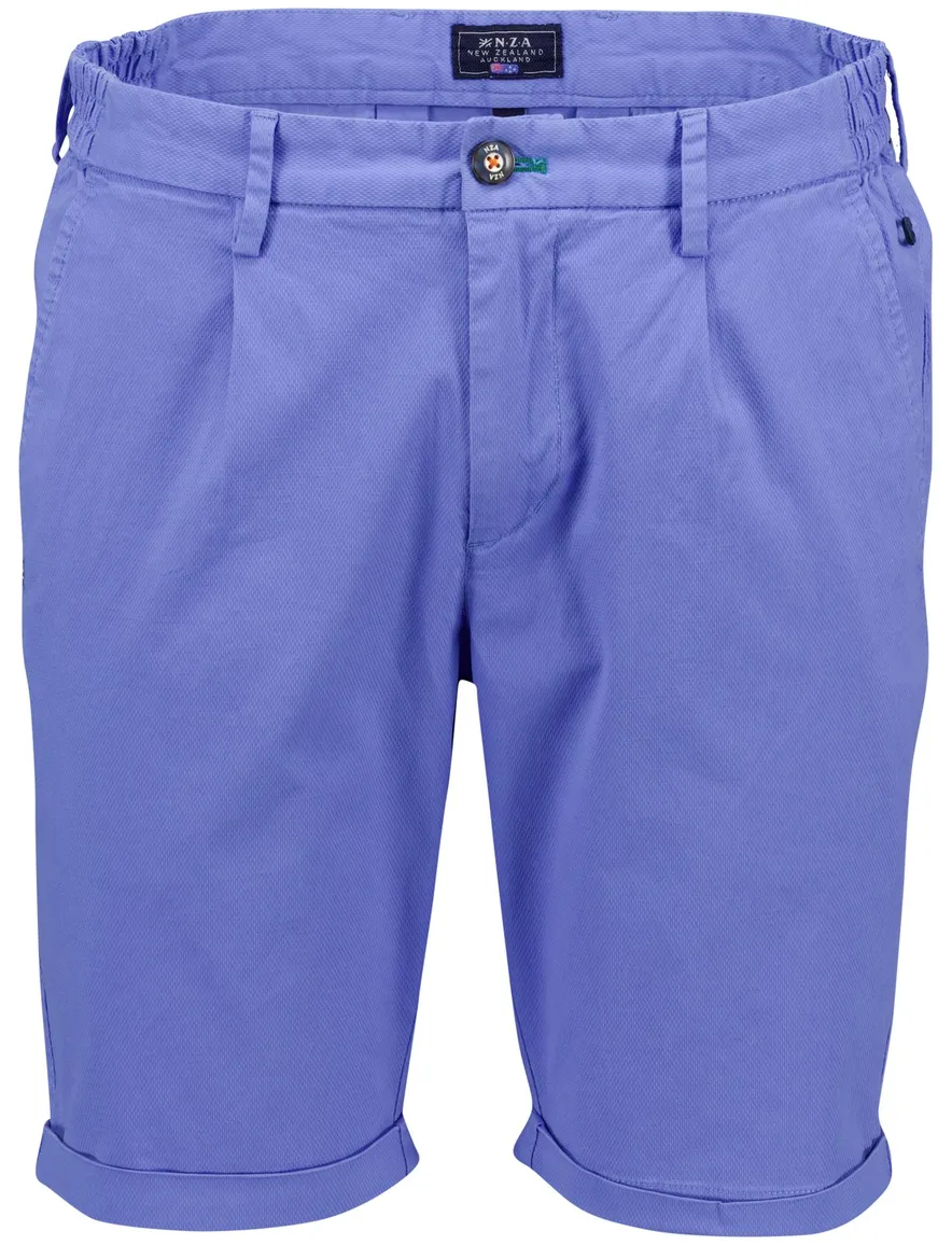 NZA bermuda chino blauw effen