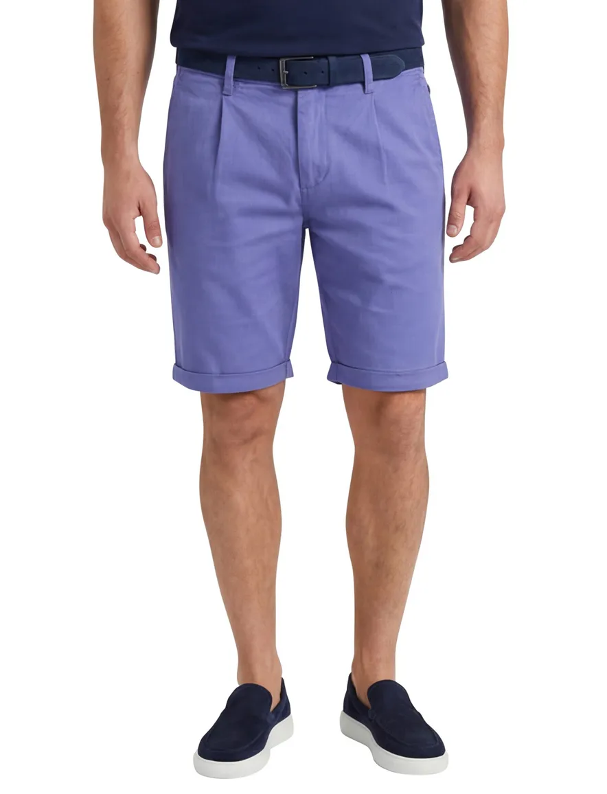 NZA bermuda chino blauw effen