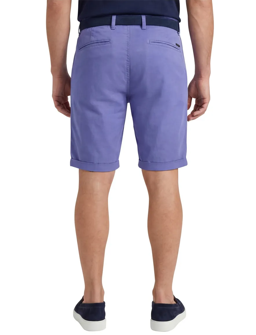 NZA bermuda chino blauw effen