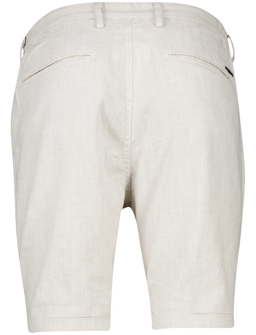 NZA goodwood korte broek beige effen normale fit katoen