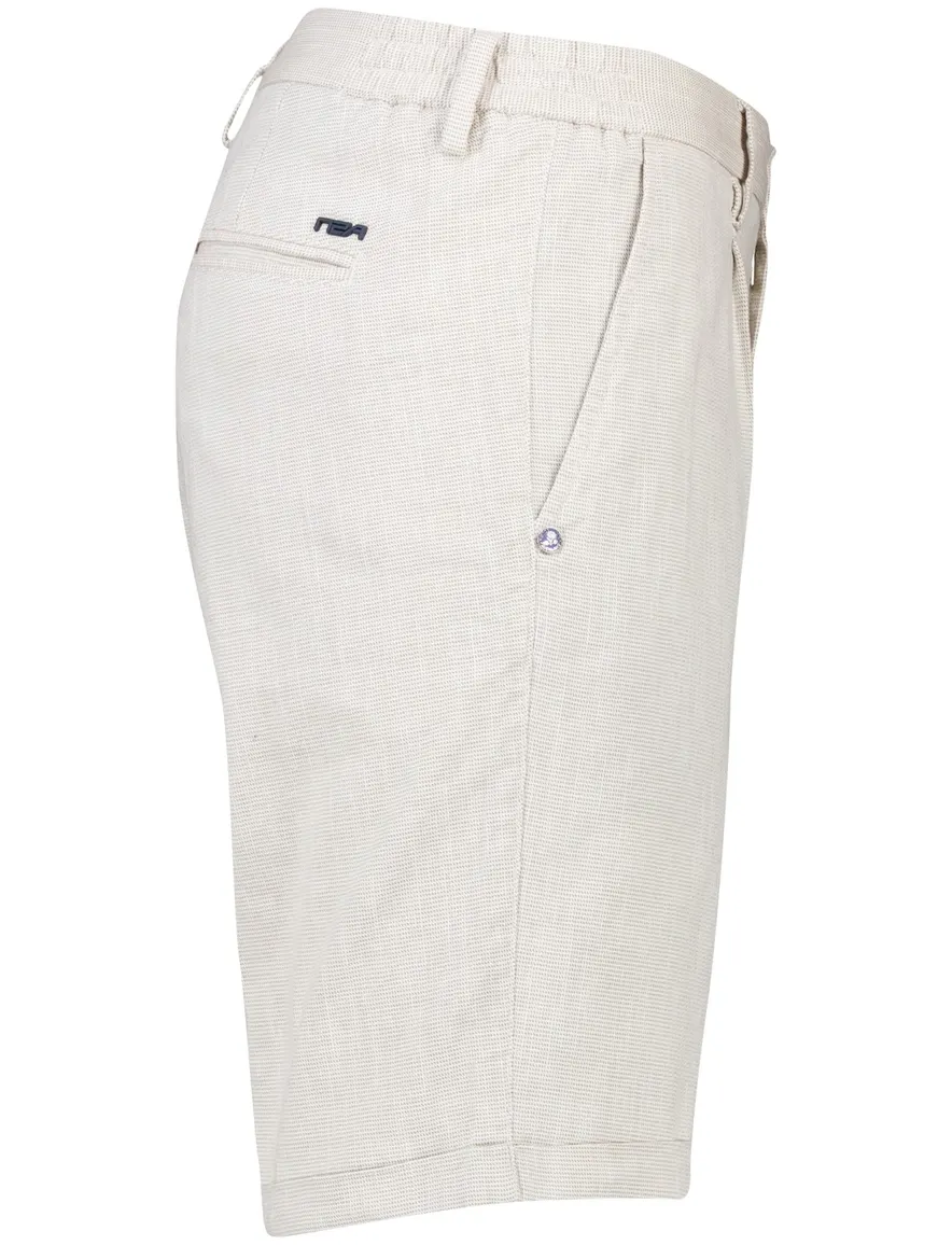 NZA goodwood korte broek beige effen normale fit katoen