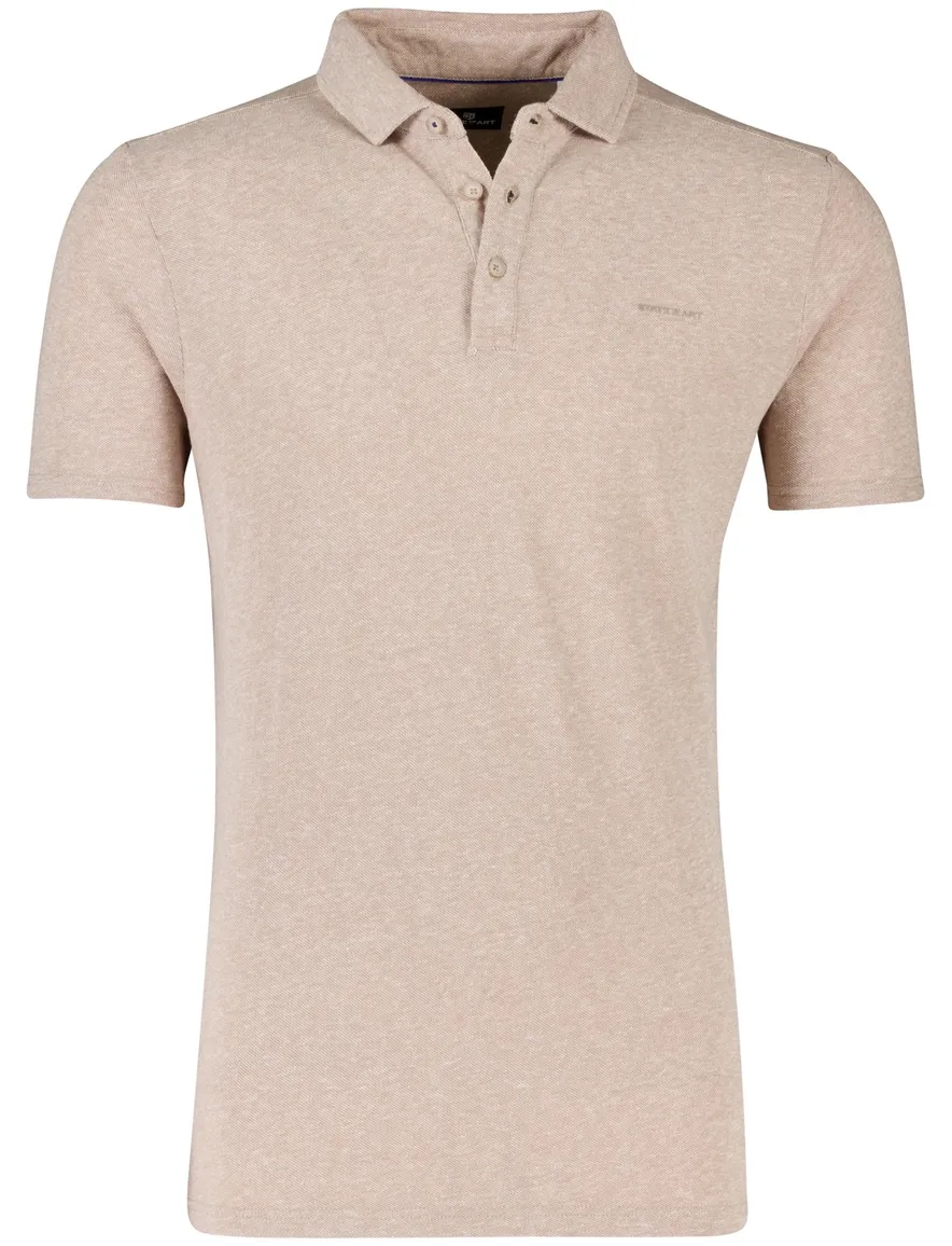 State of Art polo beige gemêleerd