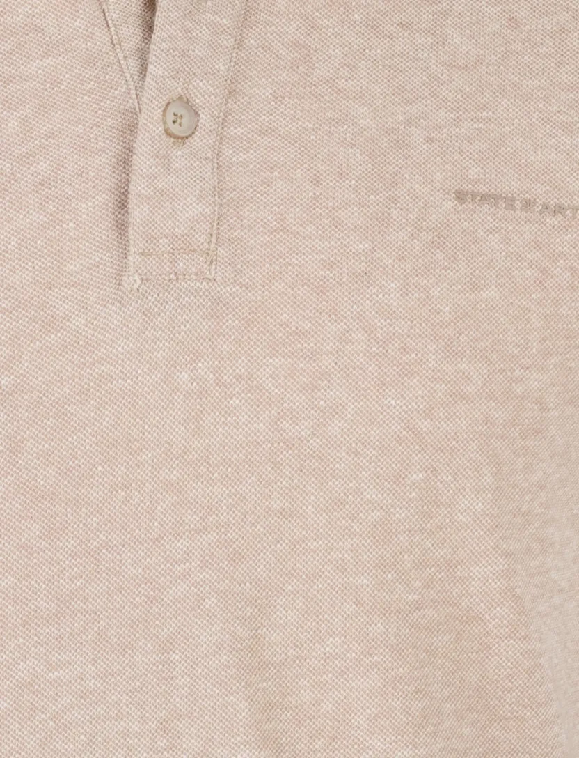 State of Art polo beige gemêleerd