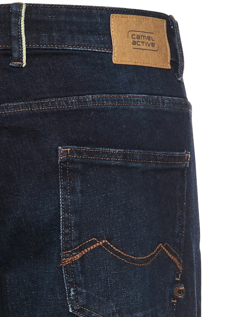 Pantalon Camel Active 5-pocket Big & Tall Donkerblauw denim