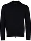 Thomas Maine Vest donkerblauw rits merinowol