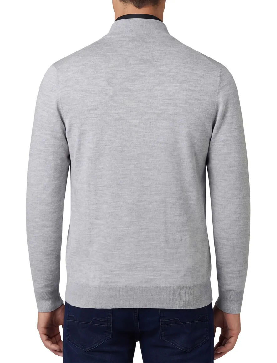Thomas Maine vest grijs gemeleerd