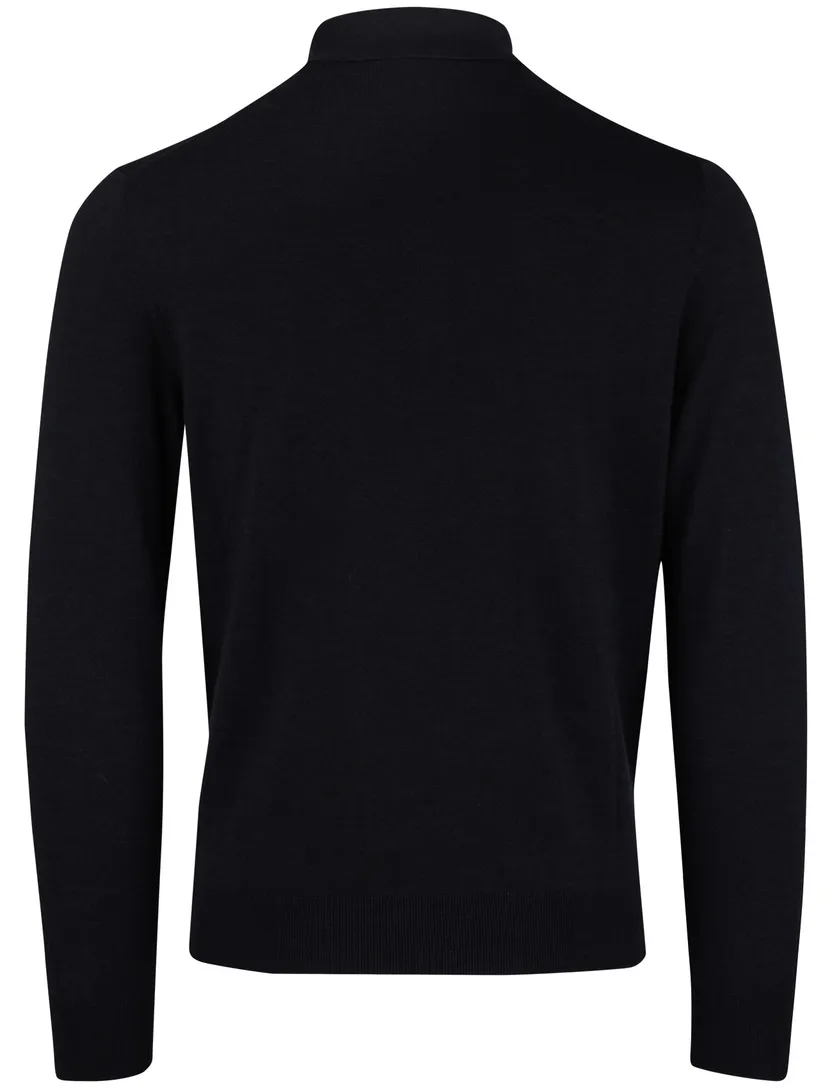 Thomas Maine navy trui merinowol effen normale fit