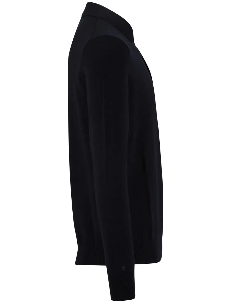 Thomas Maine trui 3-knoops donkerblauw
