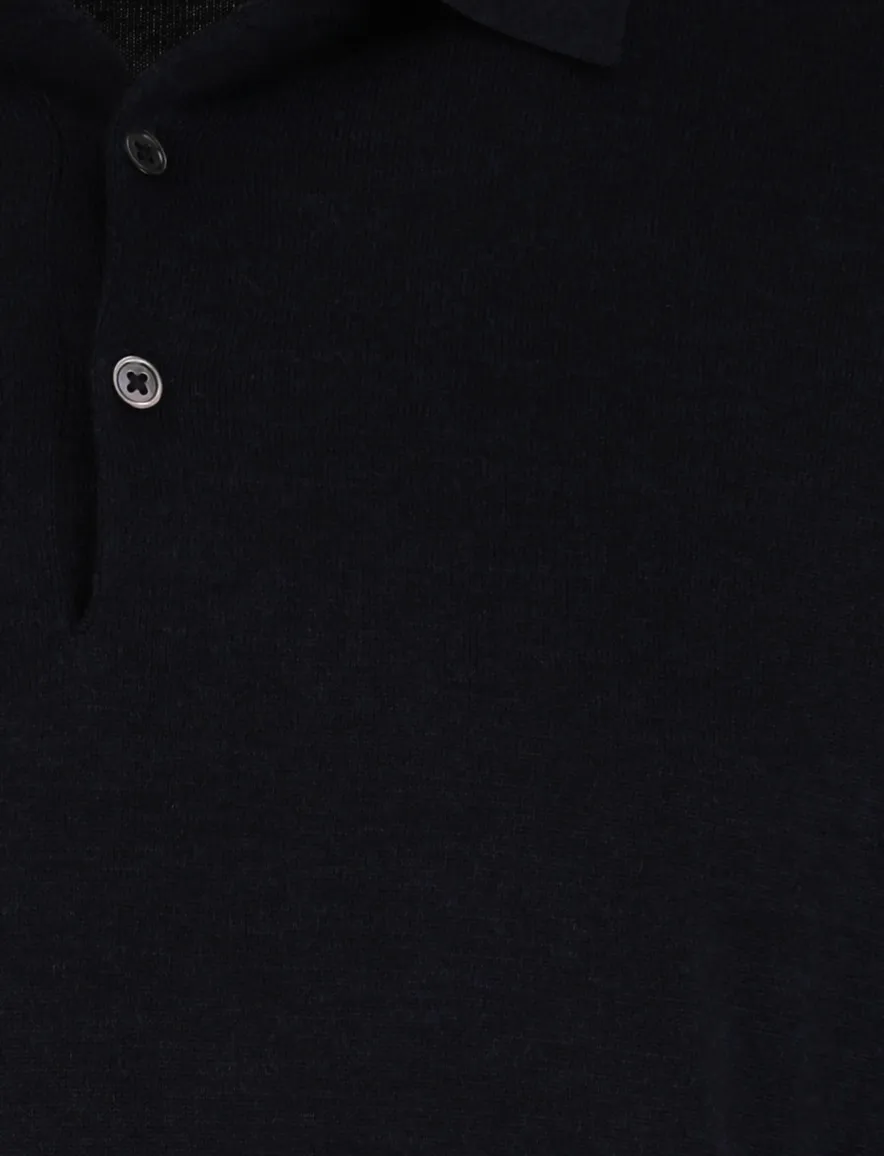 Thomas Maine trui 3-knoops donkerblauw