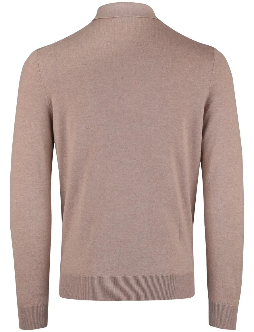 Thomas Maine 3-knoops polo beige
