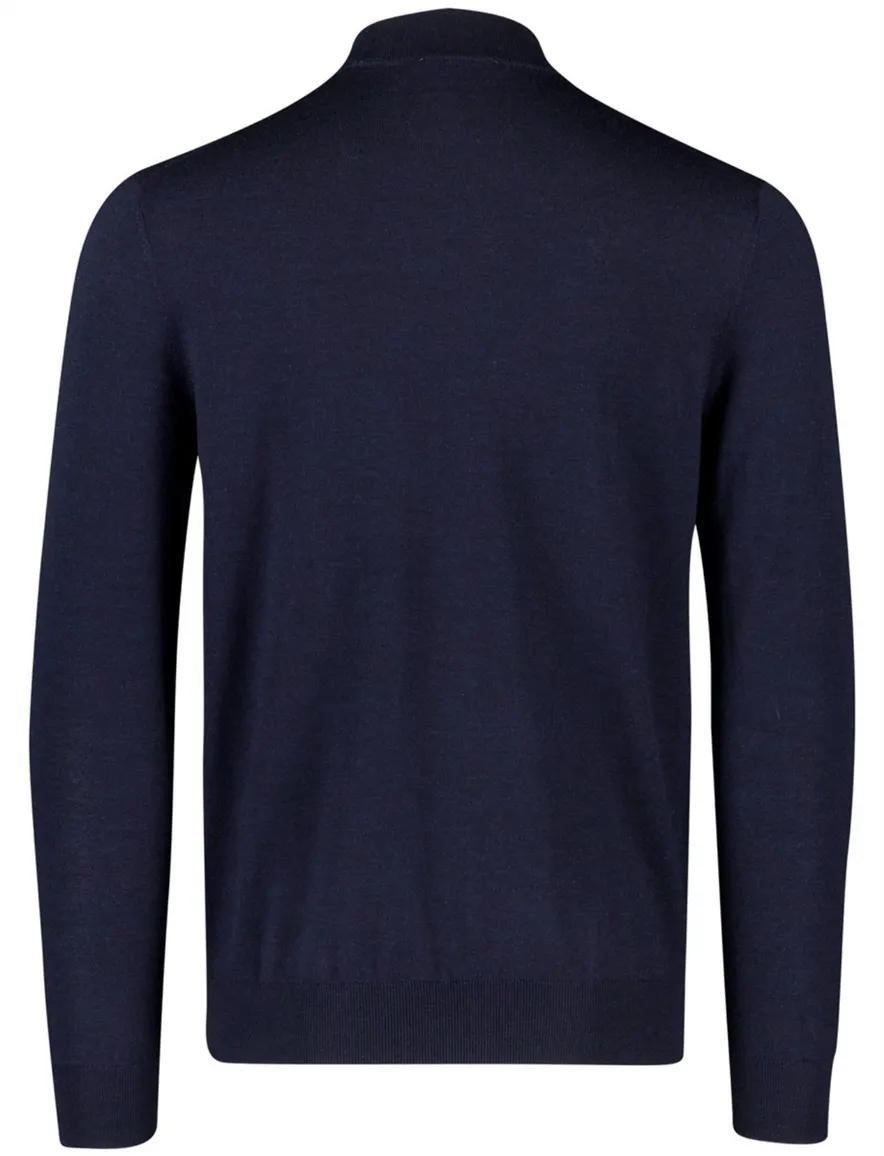 Thomas Maine trui ronde hals navy