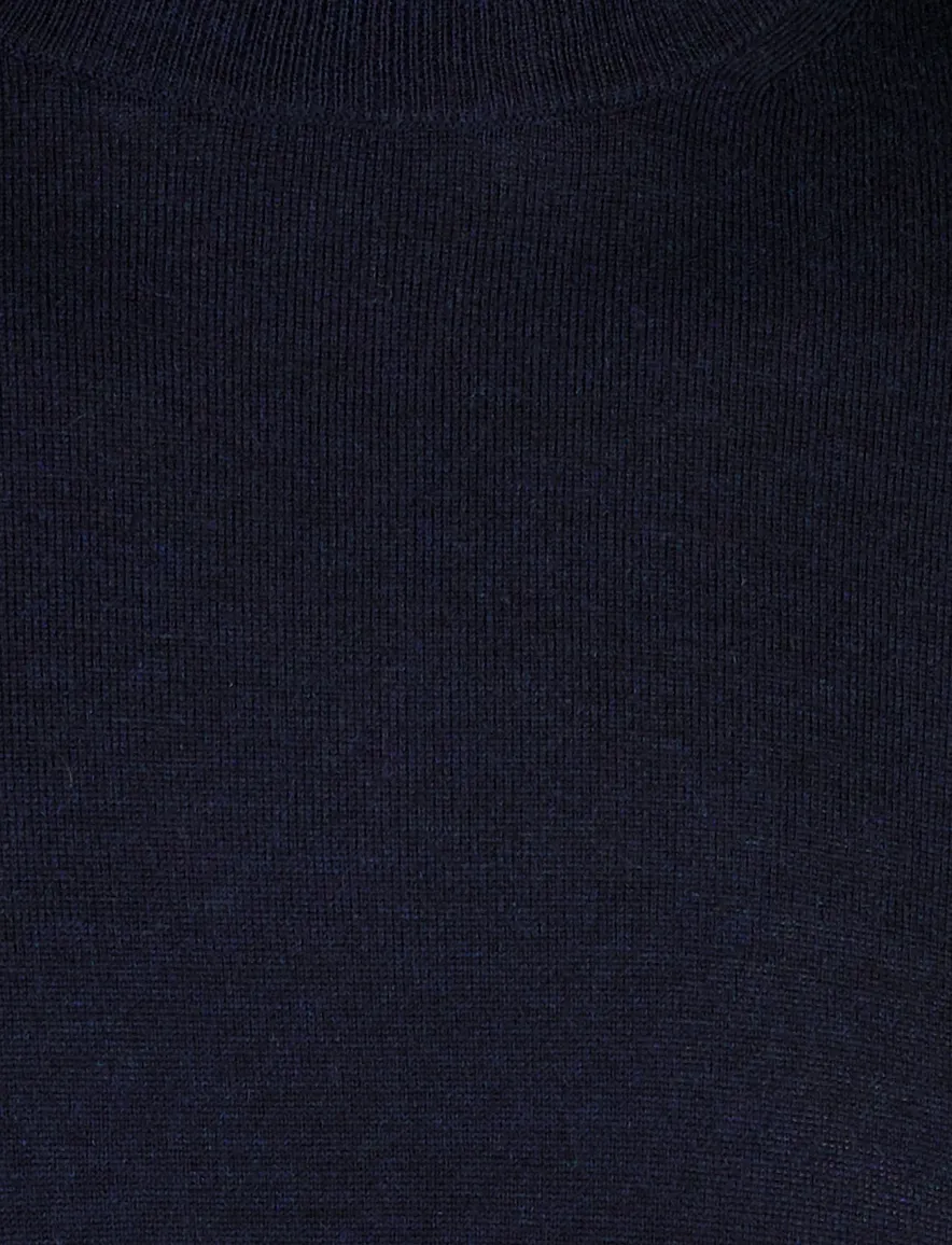 Thomas Maine trui ronde hals navy