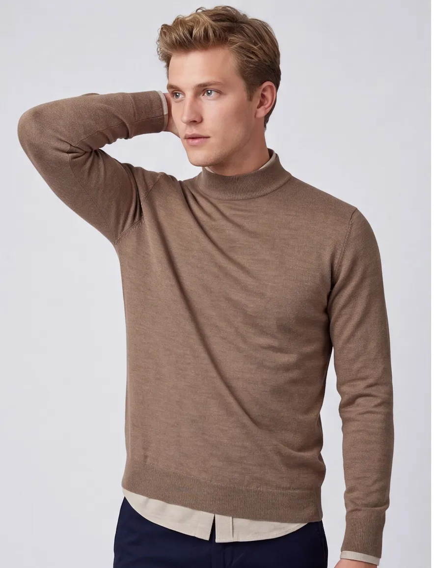 Thomas Maine pullover turtle beige