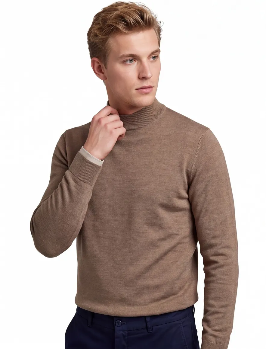 Thomas Maine pullover turtle beige