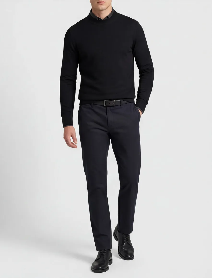 trui zwart Thomas Maine