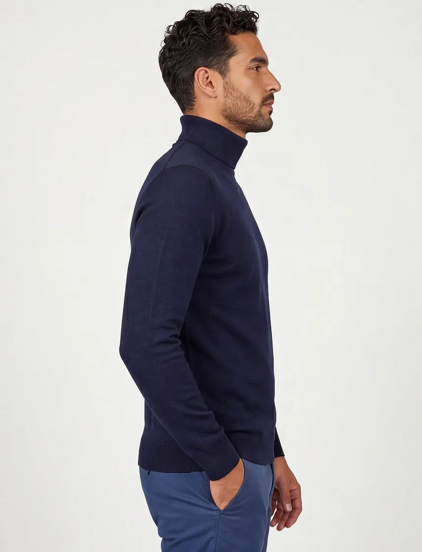 Thomas Maine coltrui merinowol navy