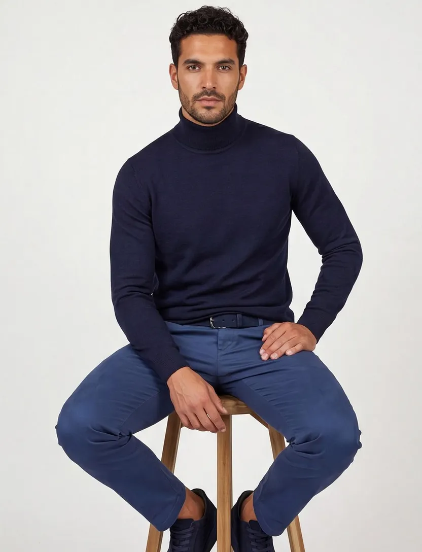 Thomas Maine coltrui merinowol navy