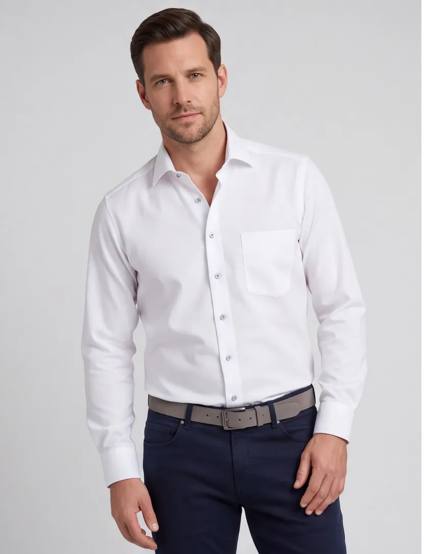 business overhemd Olymp Luxor Modern Fit wit