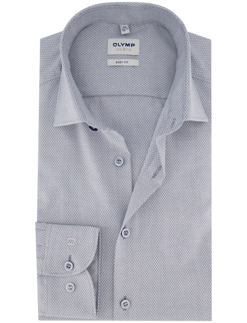 business overhemd Olymp Level Five body fit blauw
