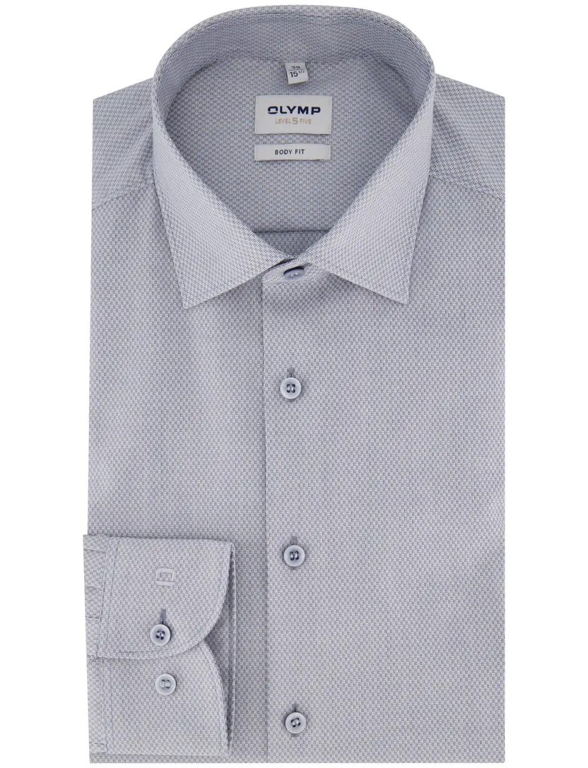 business overhemd Olymp Level Five body fit blauw