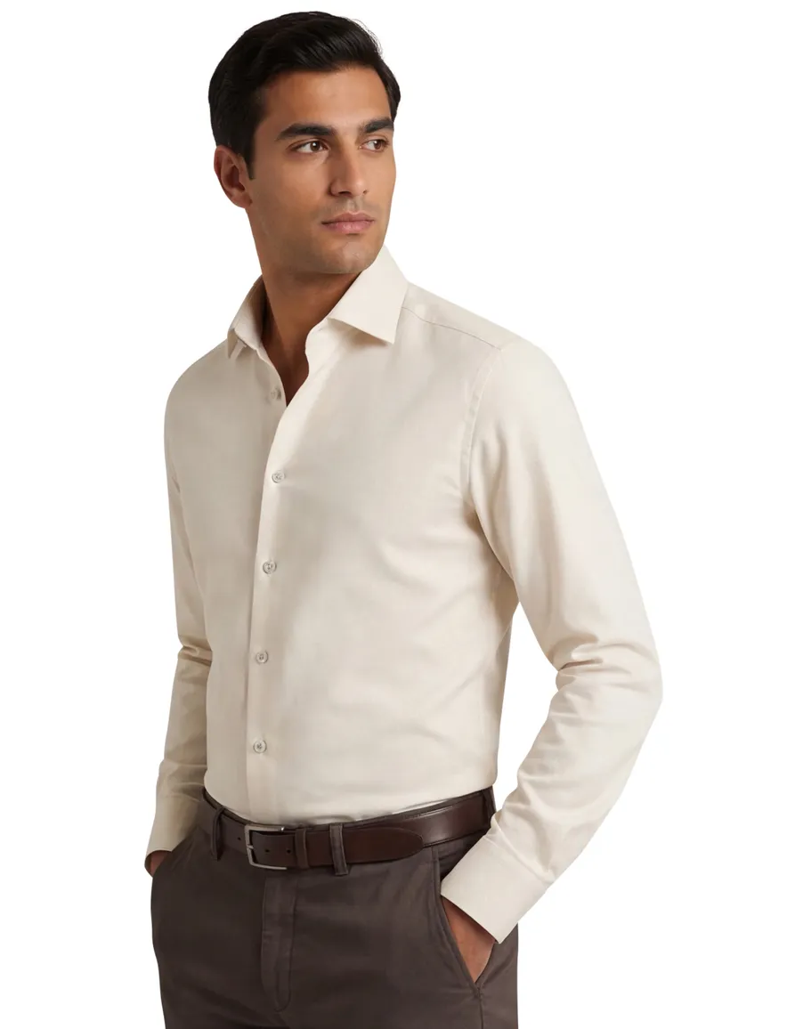business overhemd beige Olymp Level Five body fit