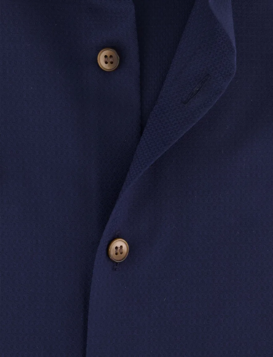 overhemd korte mouw donkerblauw Olymp Level Five body fit