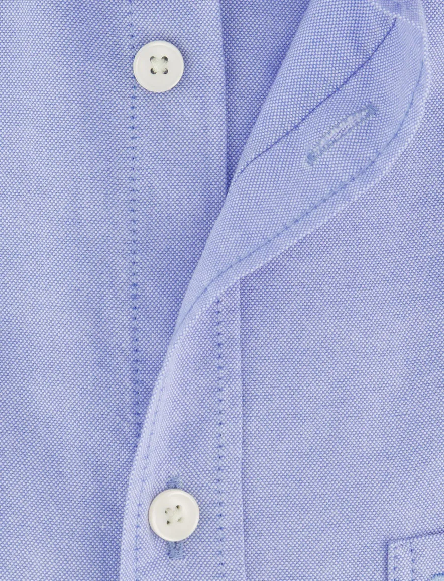 Olymp overhemd lichtblauw casual button-down collar