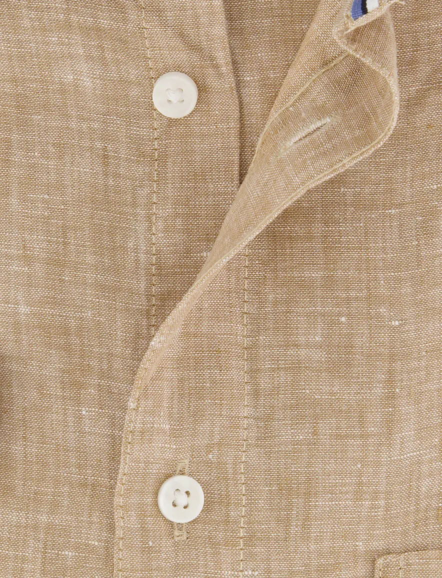 Olymp overhemd beige Regular Fit