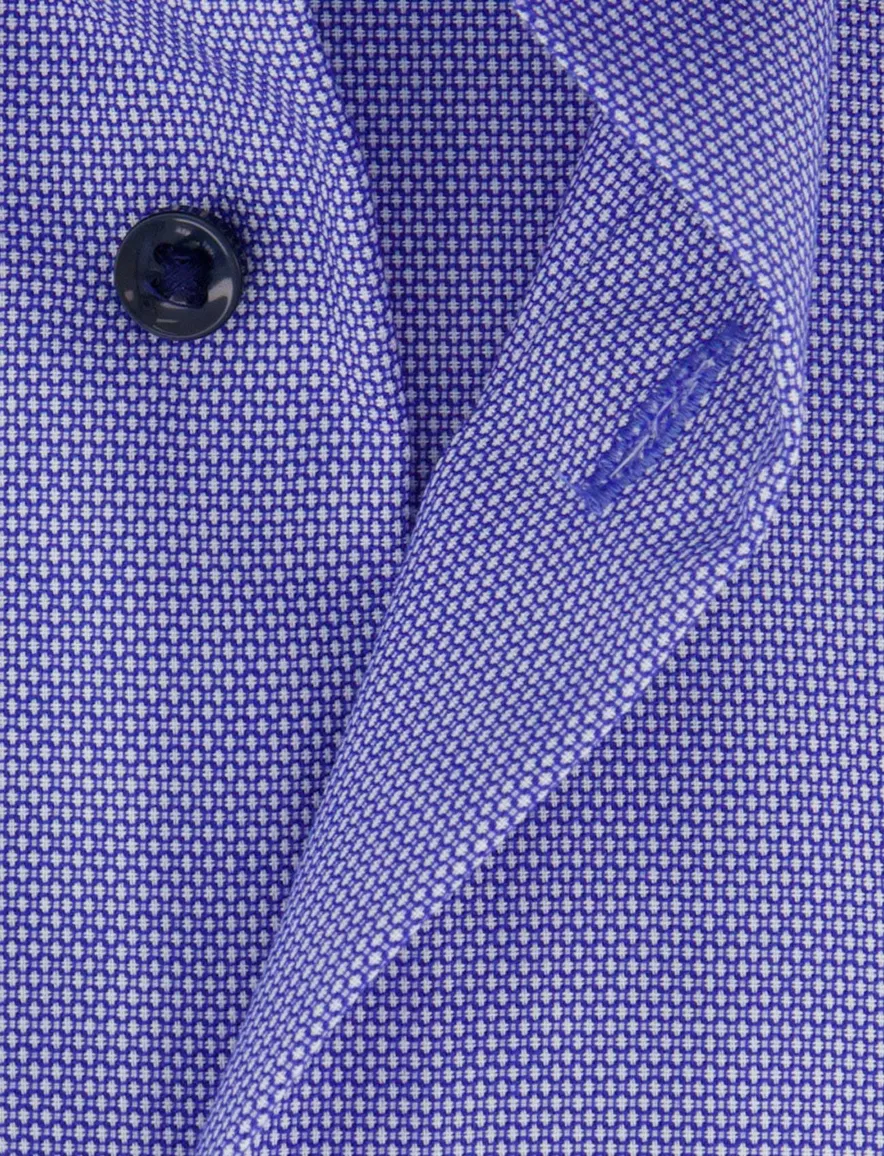 Eterna overhemd modern fit blauw korte mouw