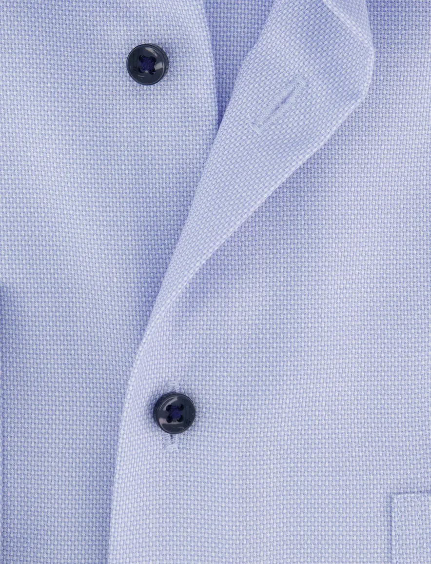 Eterna overhemd Comfort Fit blauw strijkvrij ml7