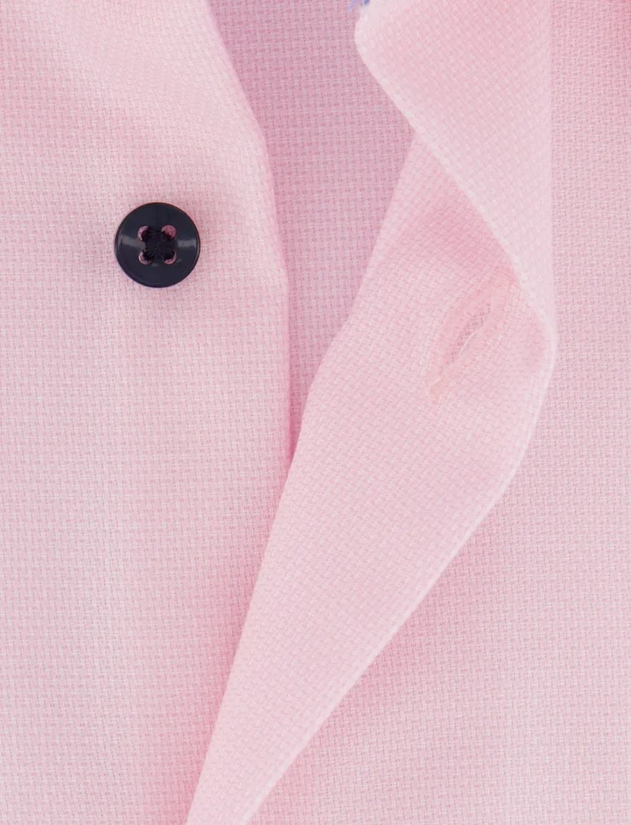 Eterna overhemd korte mouw comfort fit roze katoen