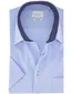 overhemd Eterna Comfort Fit strijkvrij blauw korte mouw