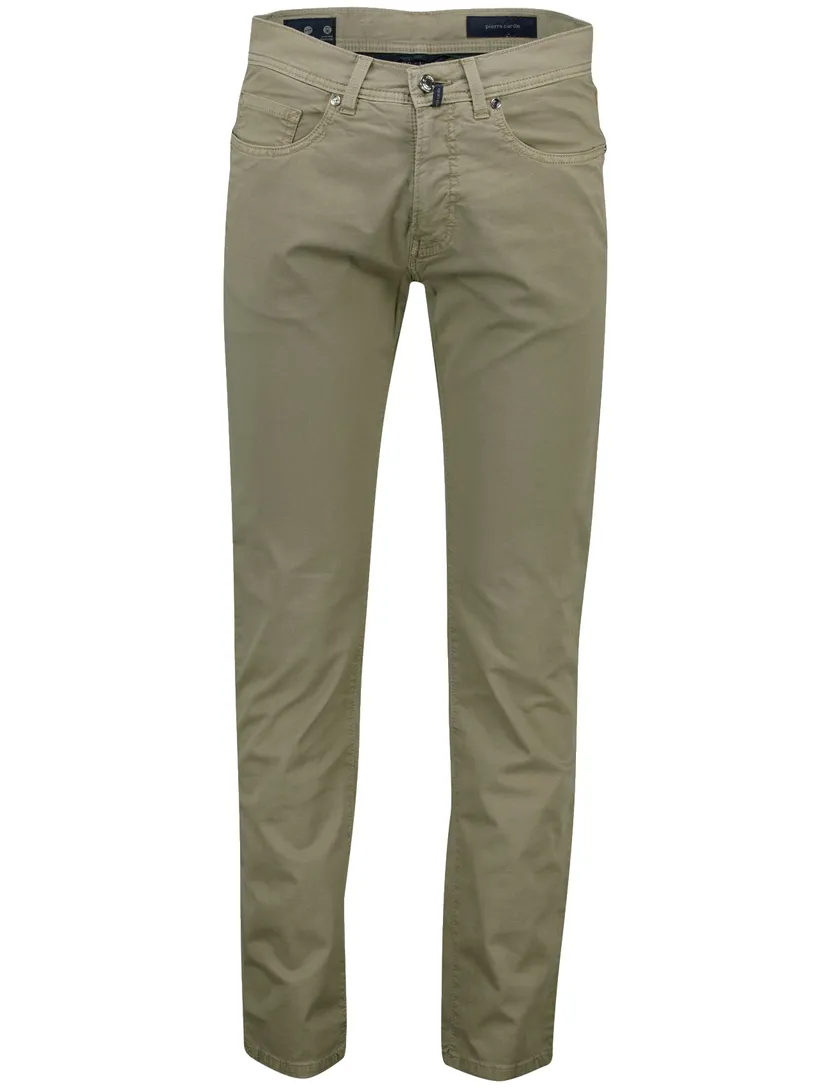 Pierre Cardin 5-p broek effen groen zonder omslag
