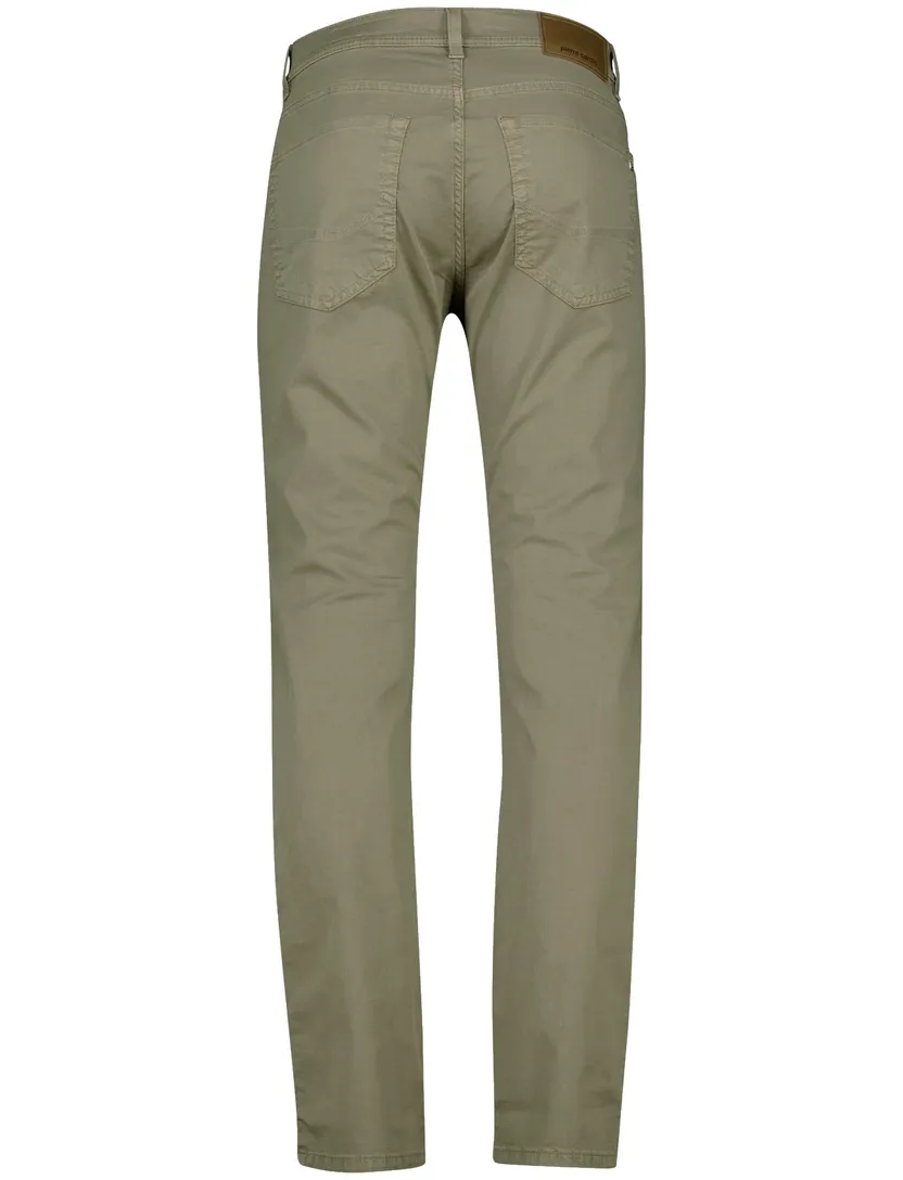 Pierre Cardin 5-p broek effen groen zonder omslag