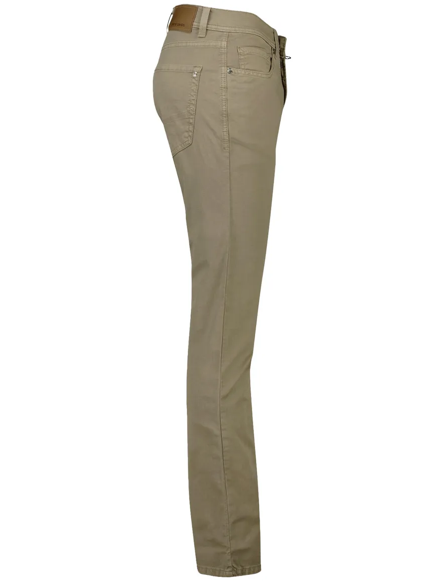 Pierre Cardin 5-p broek effen beige katoen