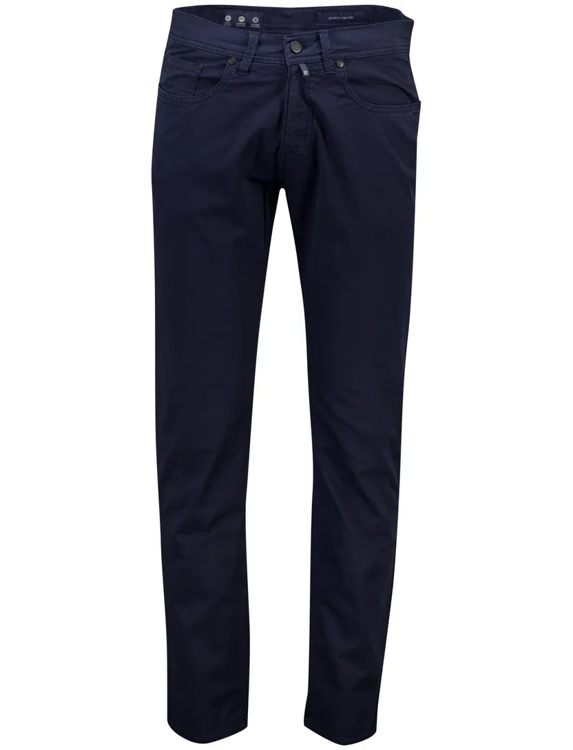 Pierre Cardin pantalon donkerblauw effen katoen