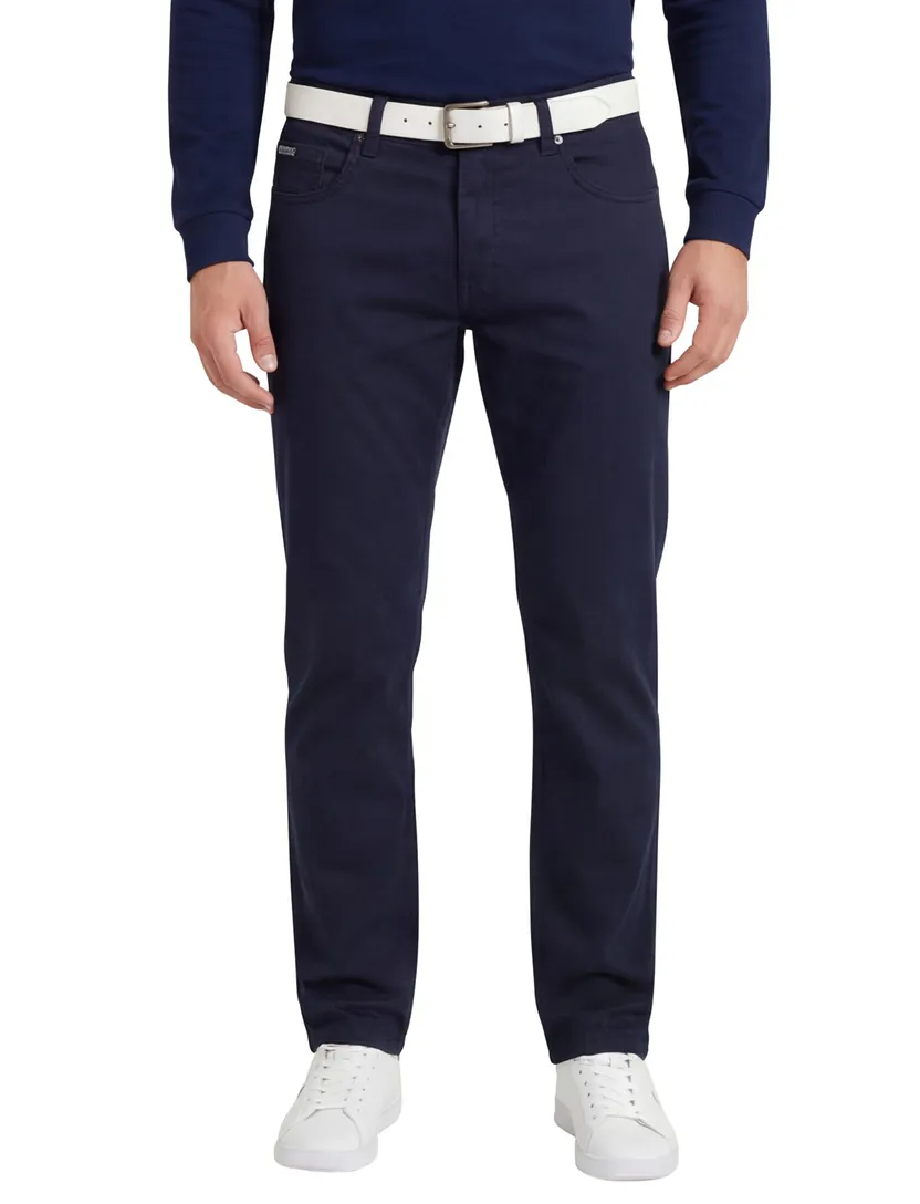 Pierre Cardin pantalon donkerblauw effen katoen