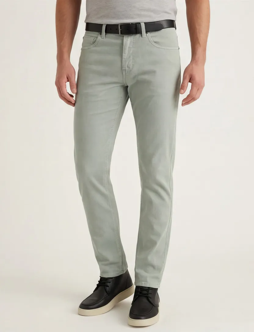 Pierre Cardin pantalon grijs 5-p katoen