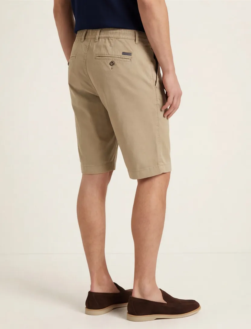 Pierre Cardin Bermuda pc strassbourg beige katoen