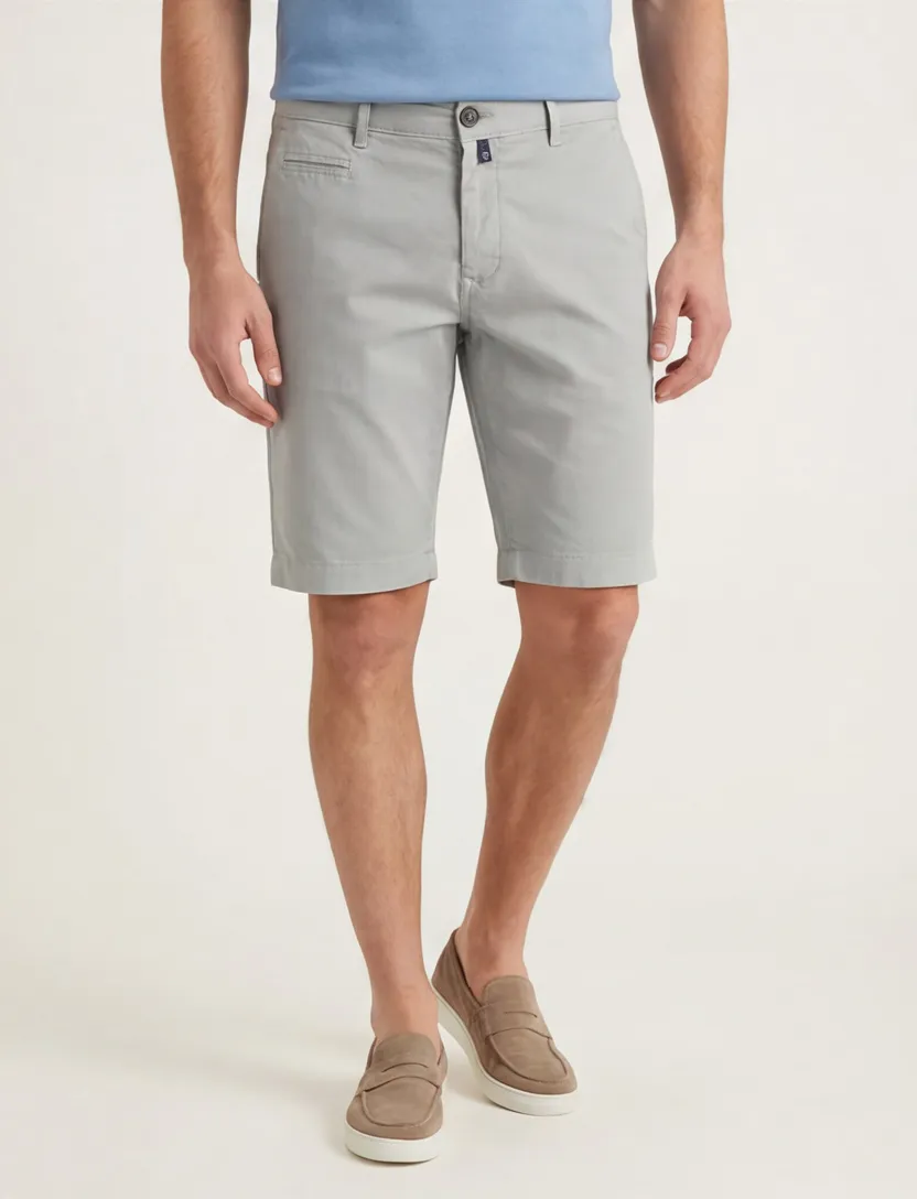 Pierre Cardin Bermuda pc strassbourg grijs effen