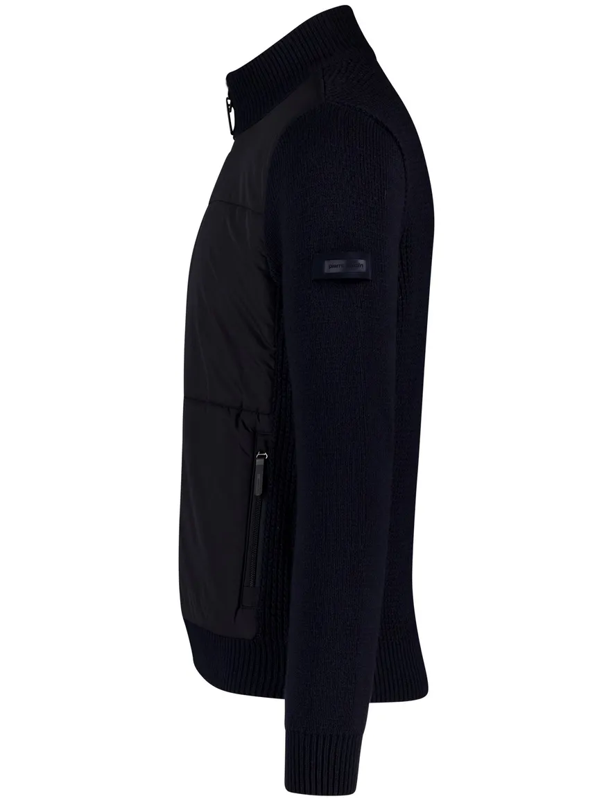 Pierre Cardin Vest donkerblauw katoen effen