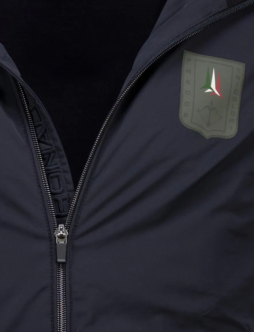 Hoodie rits zwart Aeronautica Militare