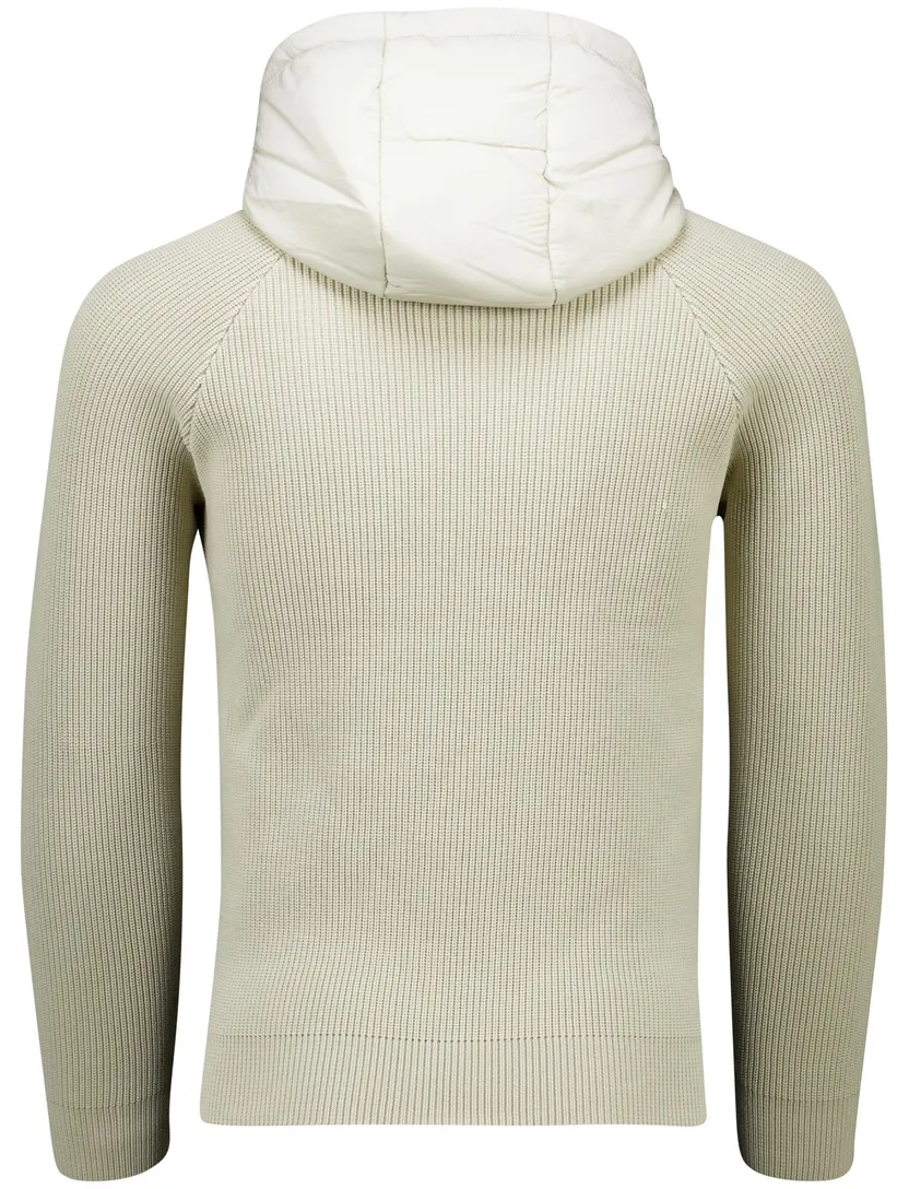 tussenjas Aeronautica Militare creme slim fit effen