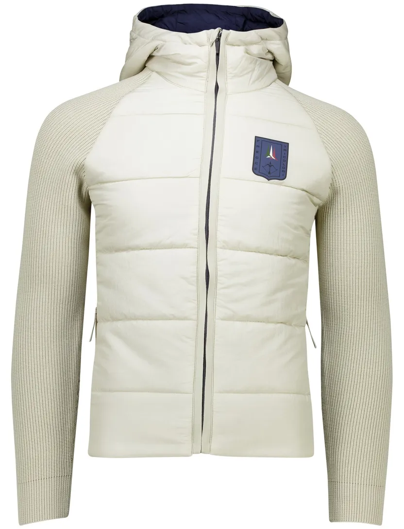 tussenjas Aeronautica Militare creme slim fit effen